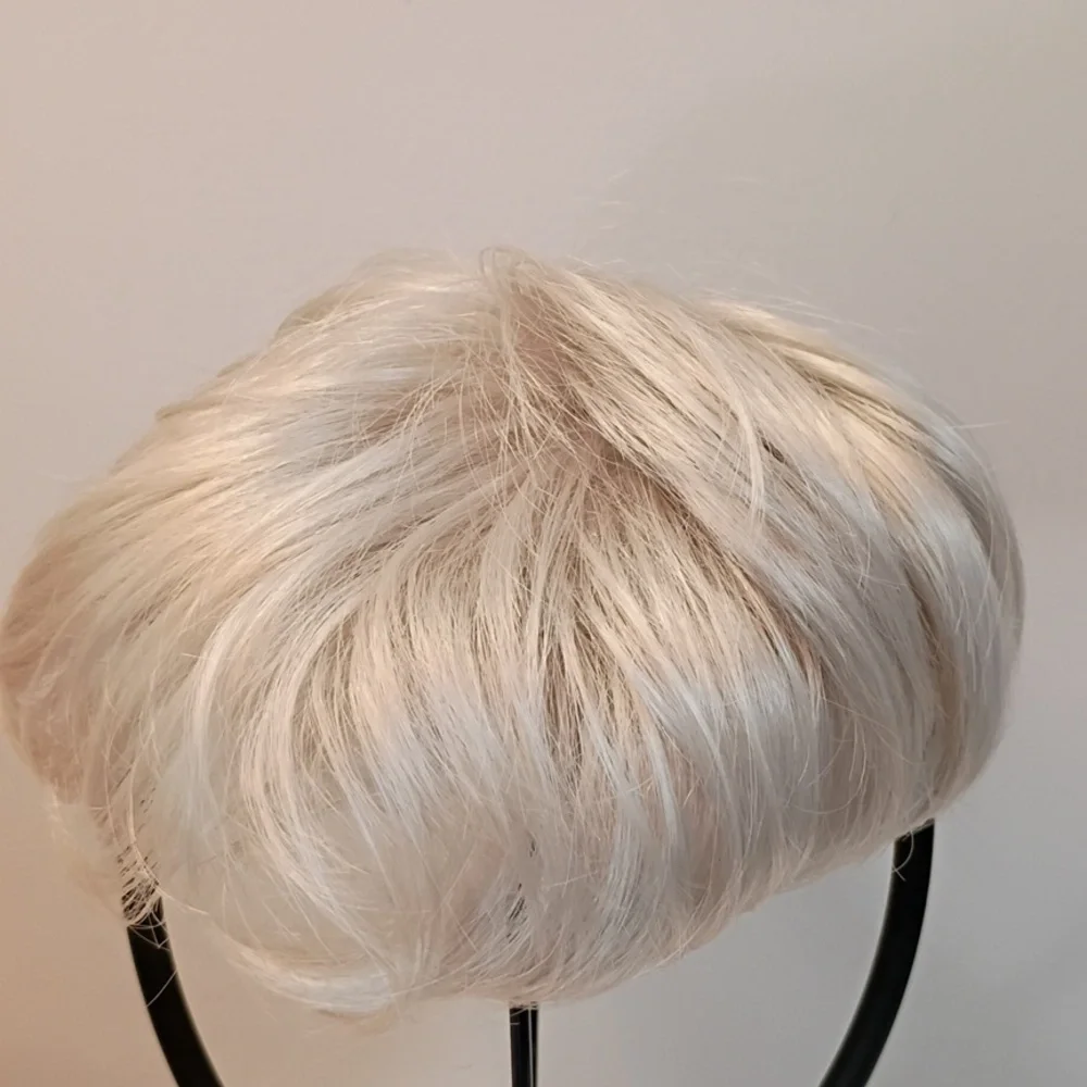 Hair Topper for‎ Women with Thinning Hair Loss Lightweight Silver White